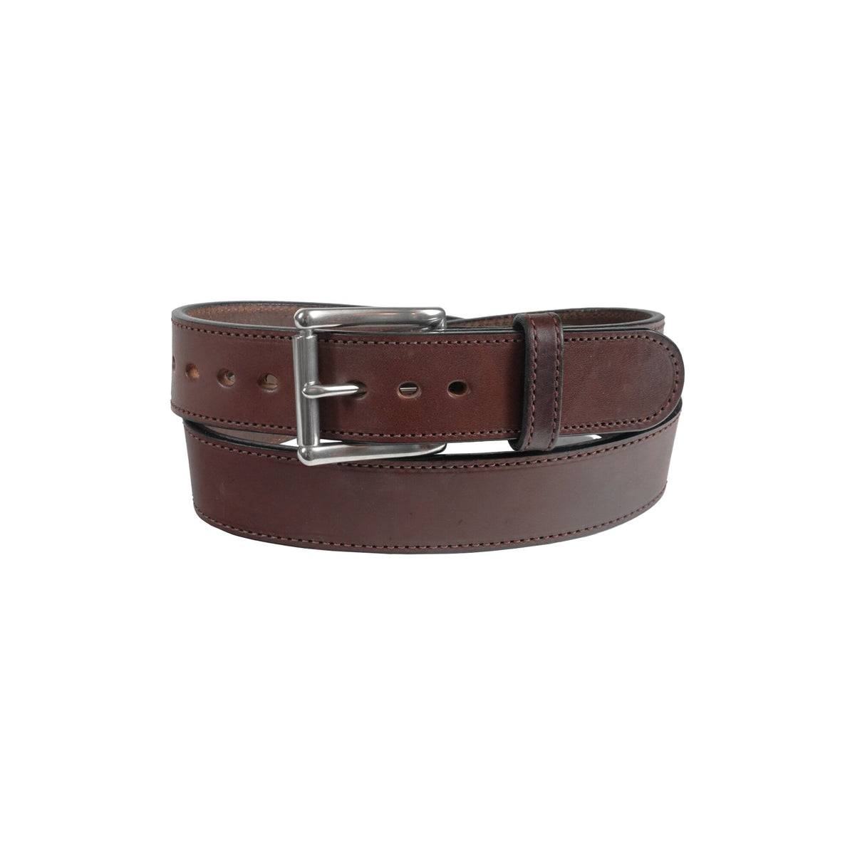 1 3/4" Stitched Gun Belt — Dark Brown — YourTack