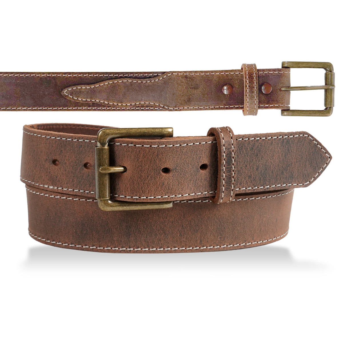 West Yellowstone scallop detail — Distressed Brown