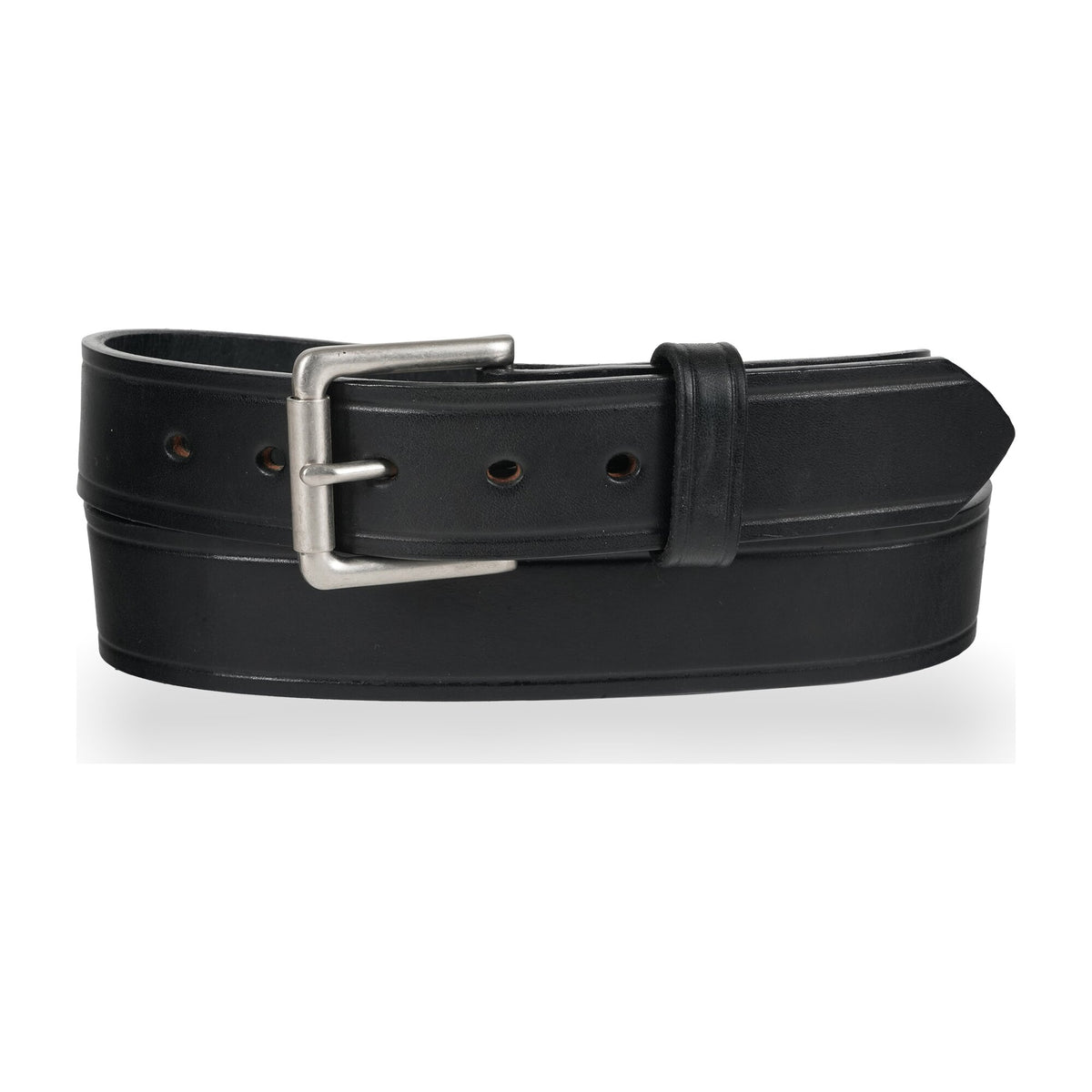 1 1/2" Heavy Duty Men's Leather Work Belt — Black — YourTack
