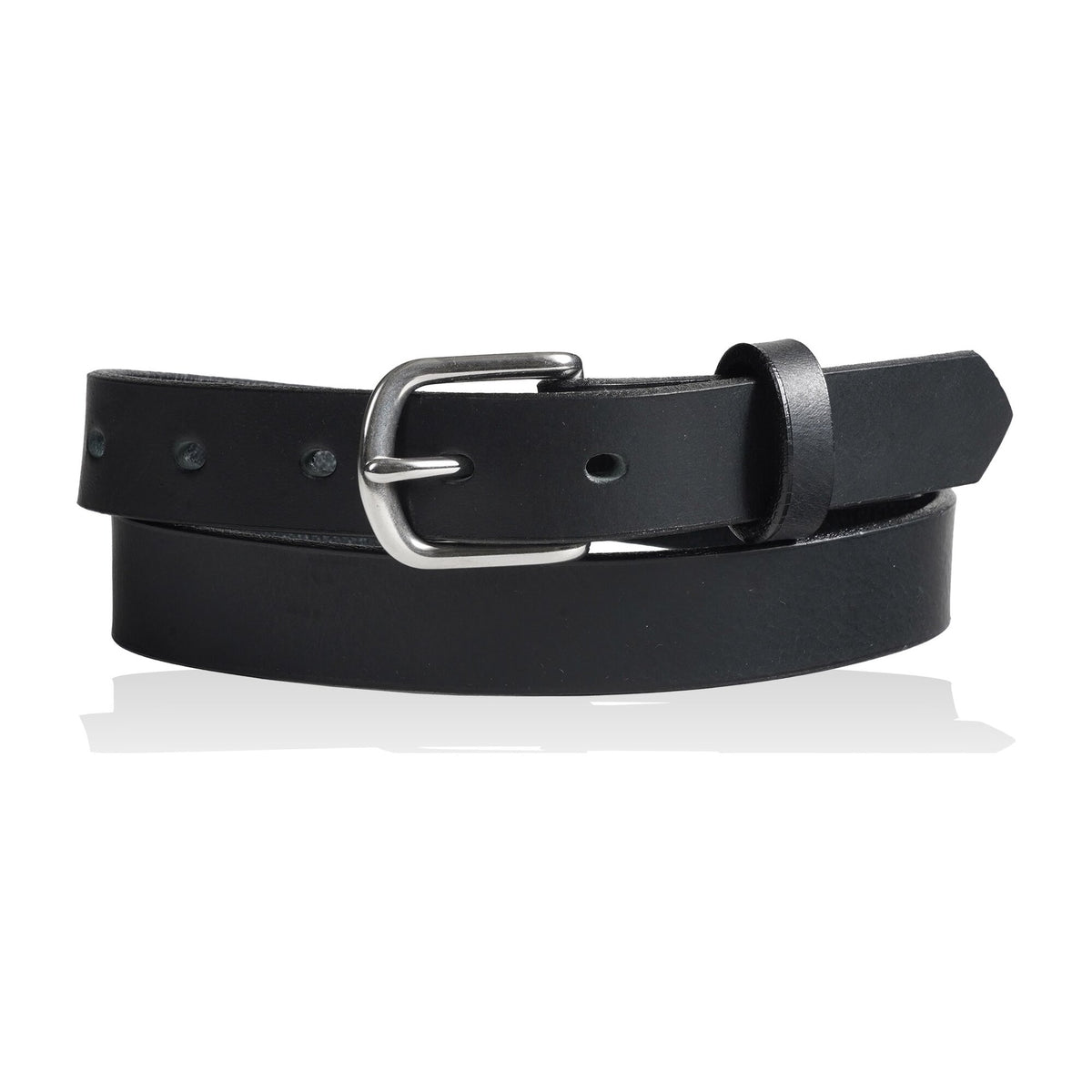 Umstead — 1" Classic Smooth Youth Belt — Black — YourTack