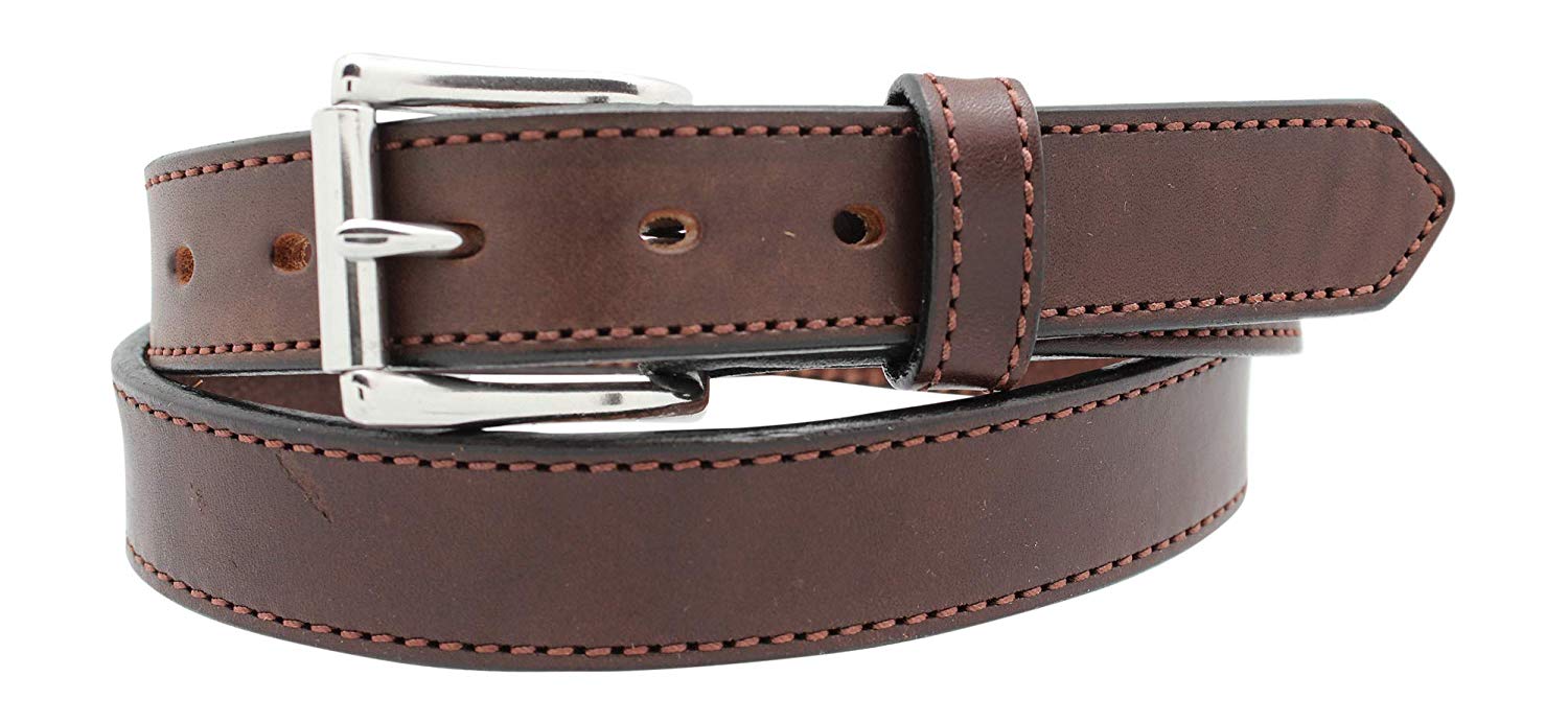 1611U DUTYMAN Leather Belt size 32 Waist Light Duty with Nickle Buckle used