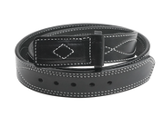1 1/2" Figure 8 Stitching Men's Mechanics Style Leather Belt - YourTack