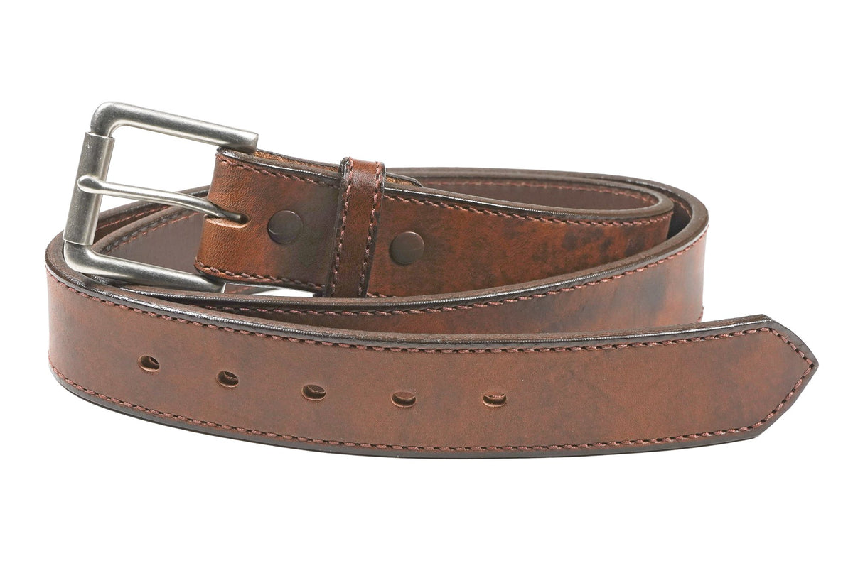 1 1/2" Distressed Stitched Belt — product photo — YourTack