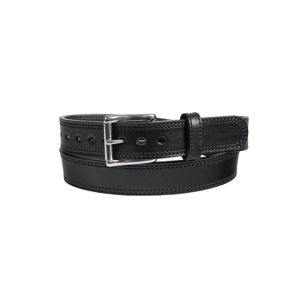1 1/2" Double Stitch Gun Belt — Black — YourTack