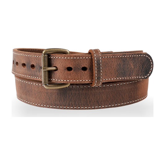 1 1/2" Heavy Duty Steel Core Gun Belt — Distressed Brown — YourTack