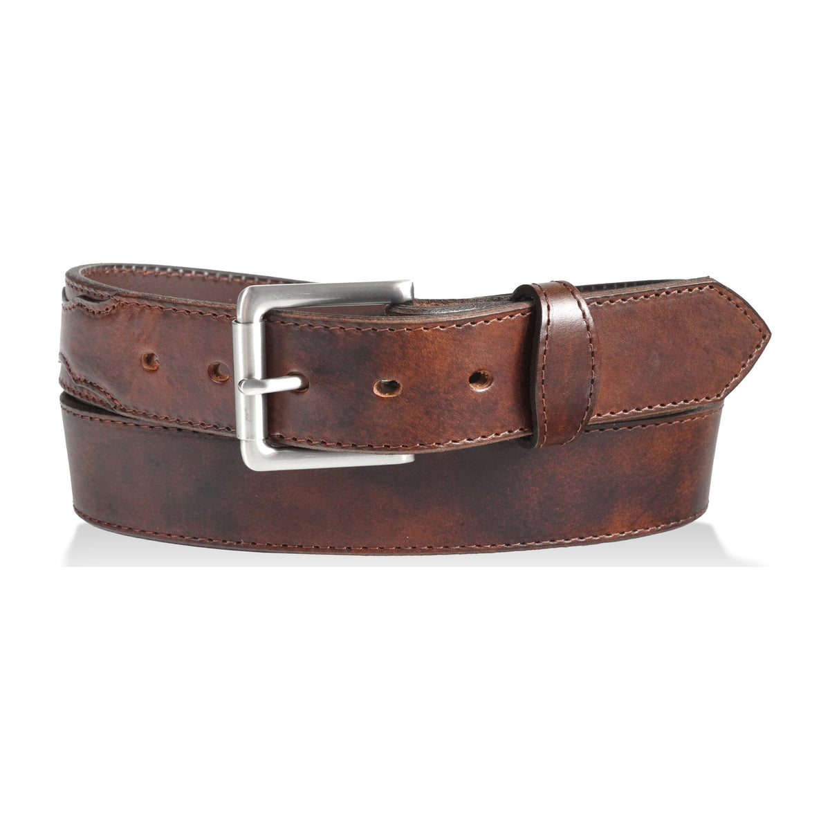 1 1/2" Oil Tanned with Scalloped Tabs — Dark Brown — YourTack