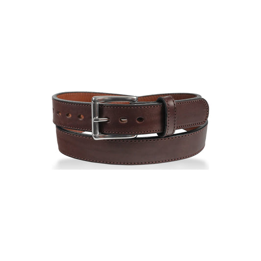 1 1/2" Stitched Steel Core Gun Belt — Dark Brown — YourTack