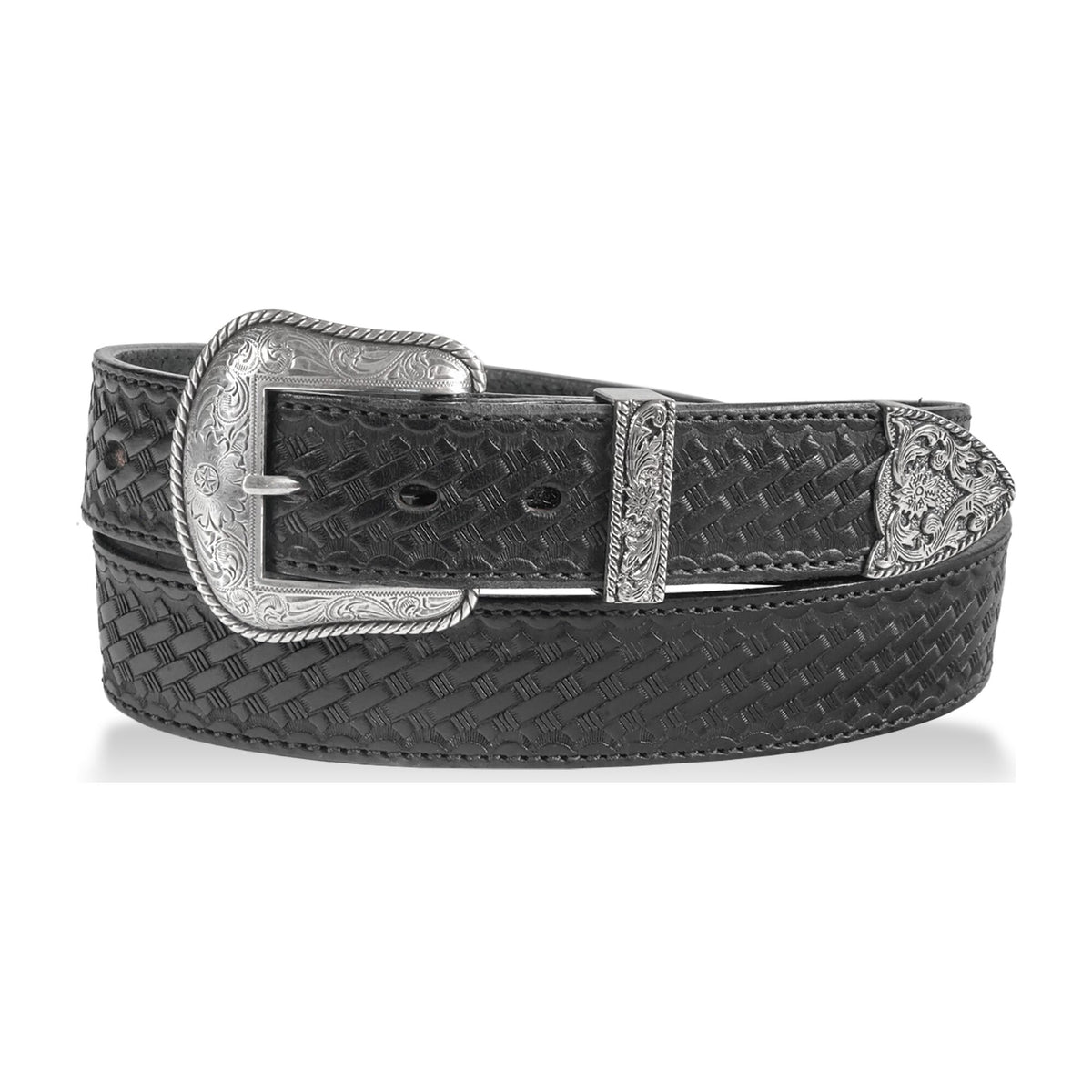 1 1/2" Western Basketweave — Black — YourTack