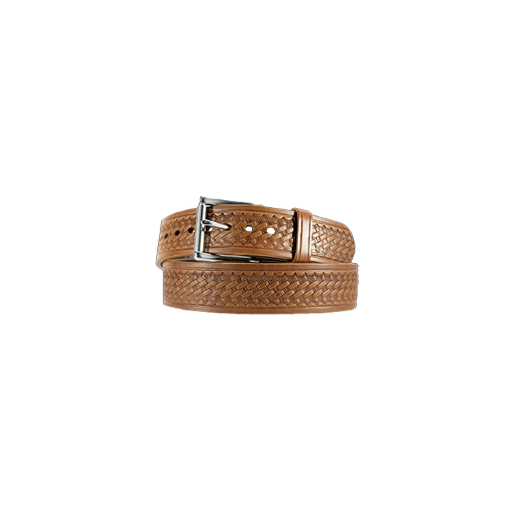 1 3/4" Basketweave Gun Belt — Medium Brown