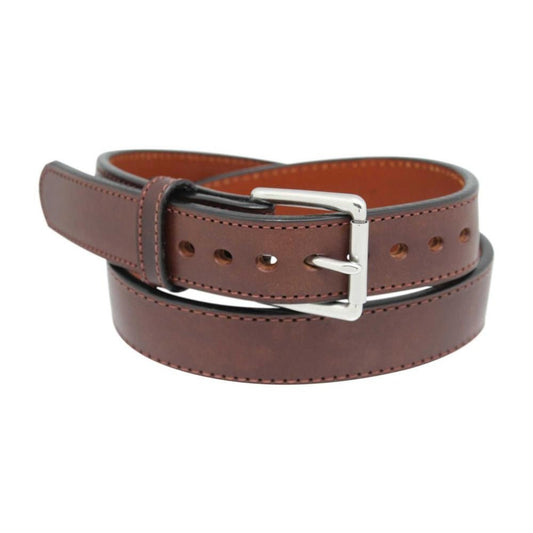 1 1/2" Stitched Steel Core Gun Belt — Dark Brown — YourTack
