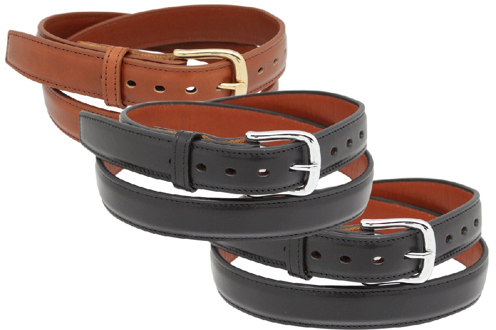 1 1/4" Steel Core Gun Dress Belt — Dark Brown — YourTack