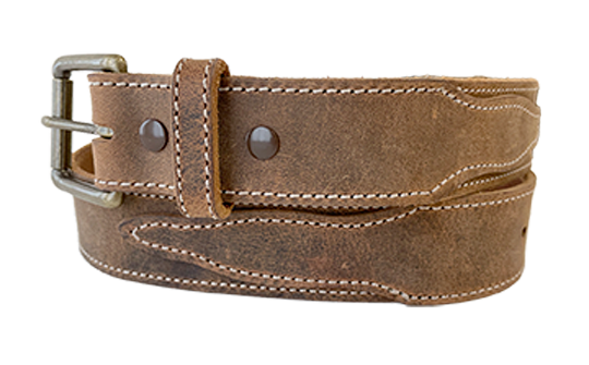 1.5" Flexible Casual Belt with Scallop — West Yellowstone - 1022-45