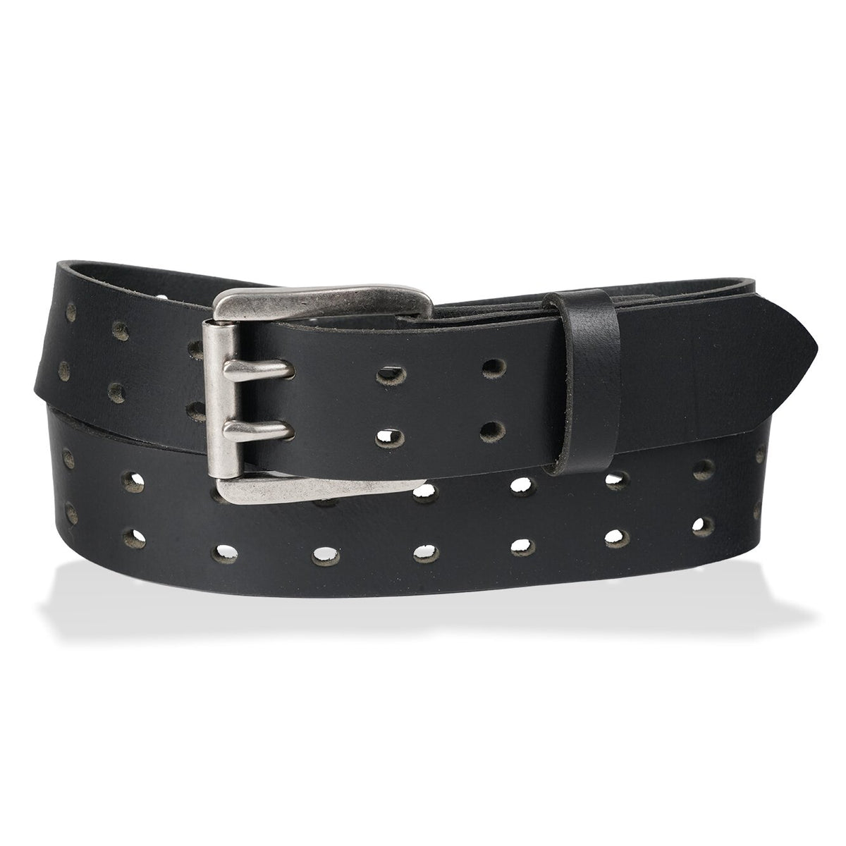 Rebel 1.5" double prong work belt — Black