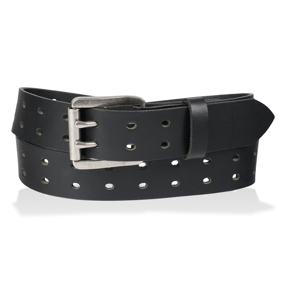 Rebel 1.5" double prong work belt — Black
