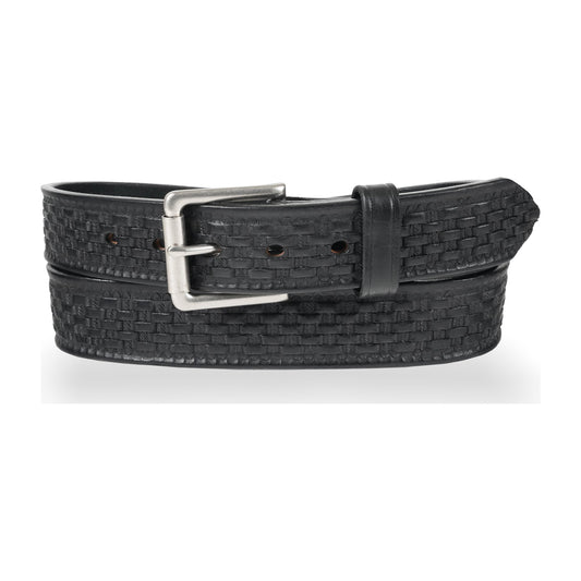Frisco — 1.5" Heavy Duty Basketweave Work Belt - Black