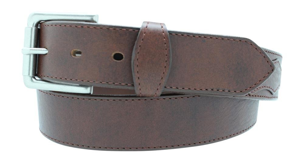 1 1/2" Oil Tanned with Scalloped Tabs — Distressed Brown (INTERIM 1000×539; height <800 preferred)