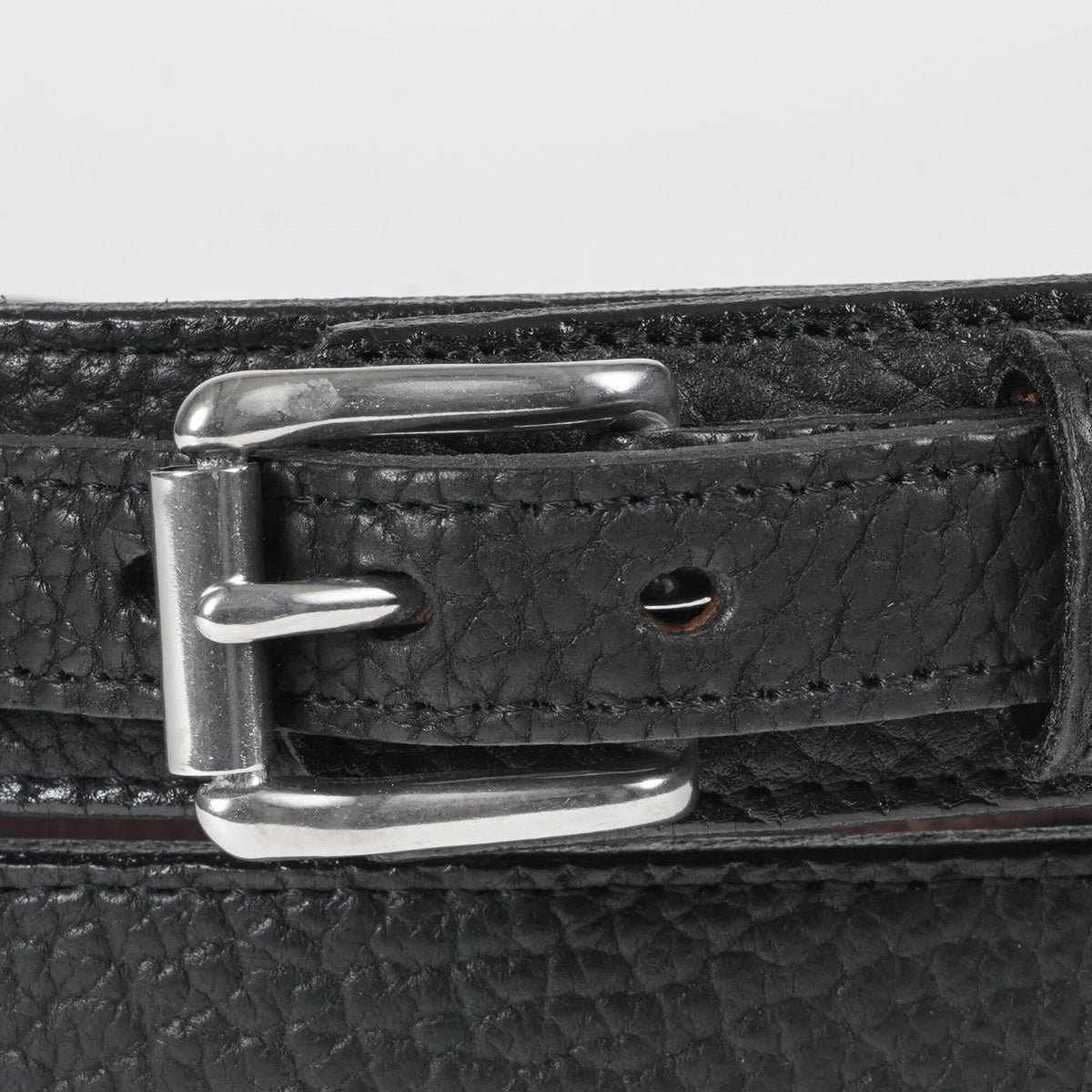 1 1/2" American Bison Ranger Belt — Black — YourTack — close-up