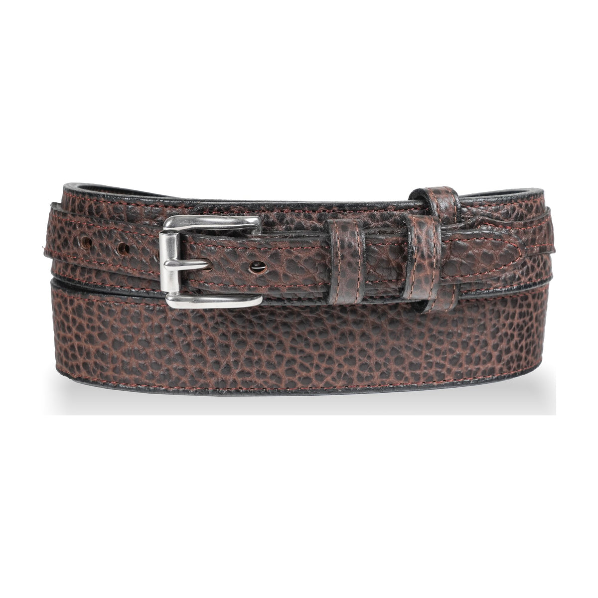 1 1/2" American Bison Ranger Belt — Dark Brown — YourTack