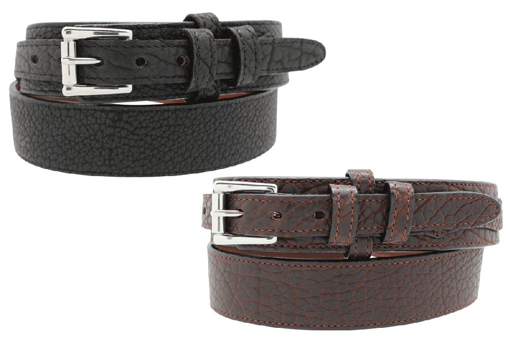 1 1/2" American Bison Ranger Belt — Black — YourTack