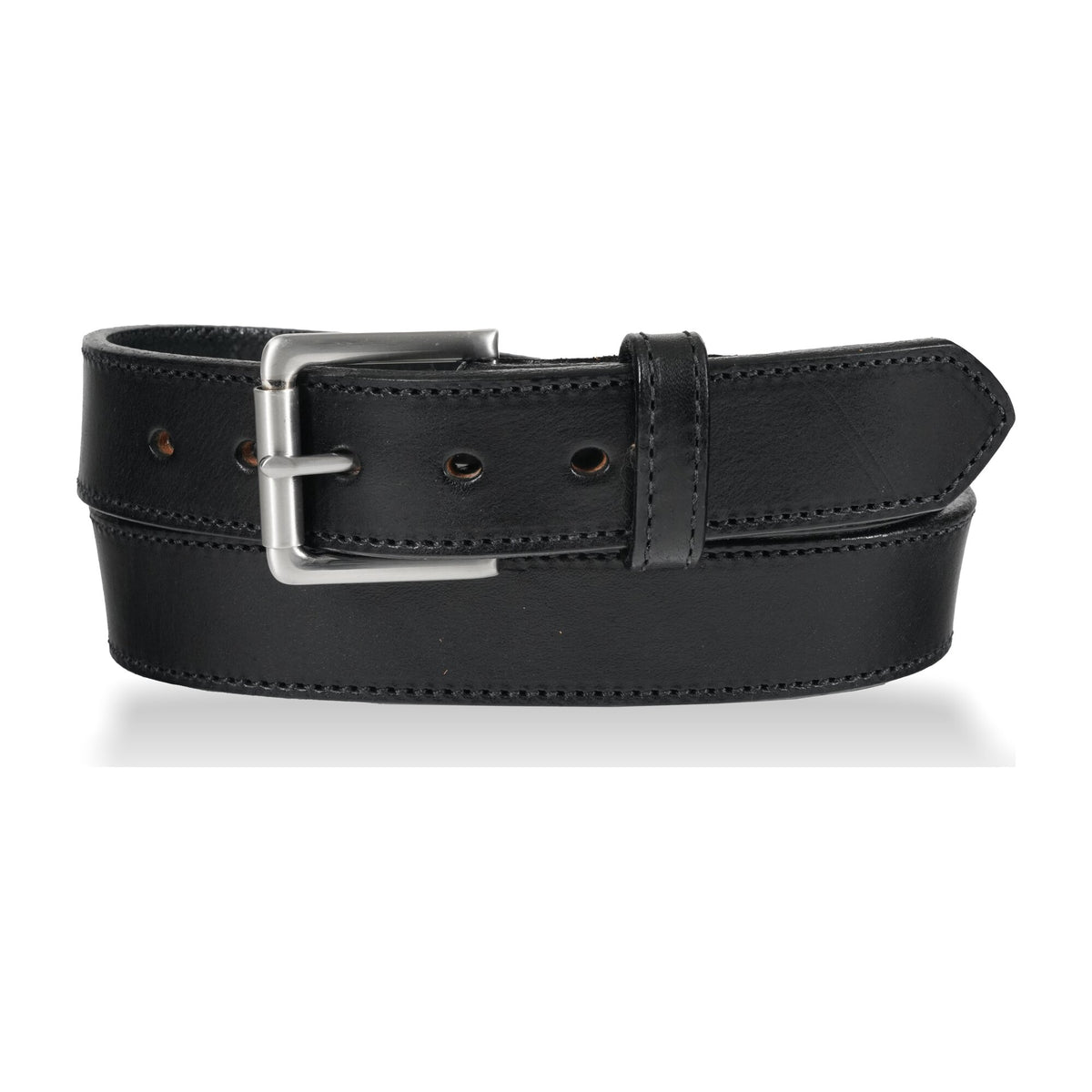 1 1/2" Heavy Duty Stitched Work Belt — Black — YourTack