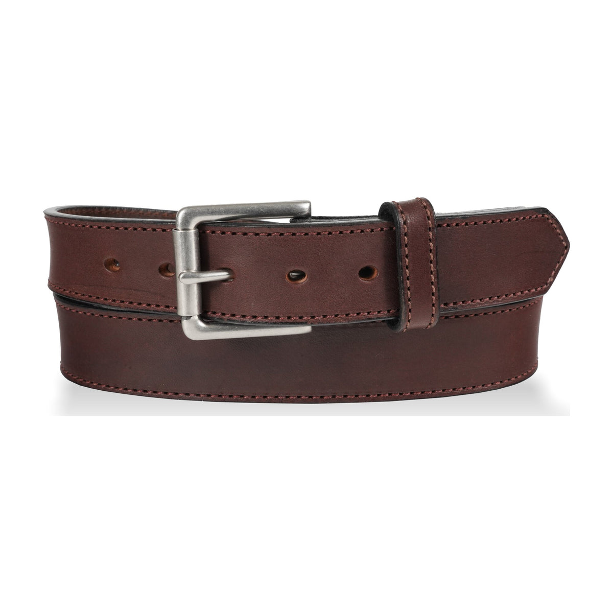 1 1/2" Heavy Duty Stitched Work Belt — Dark Brown — YourTack