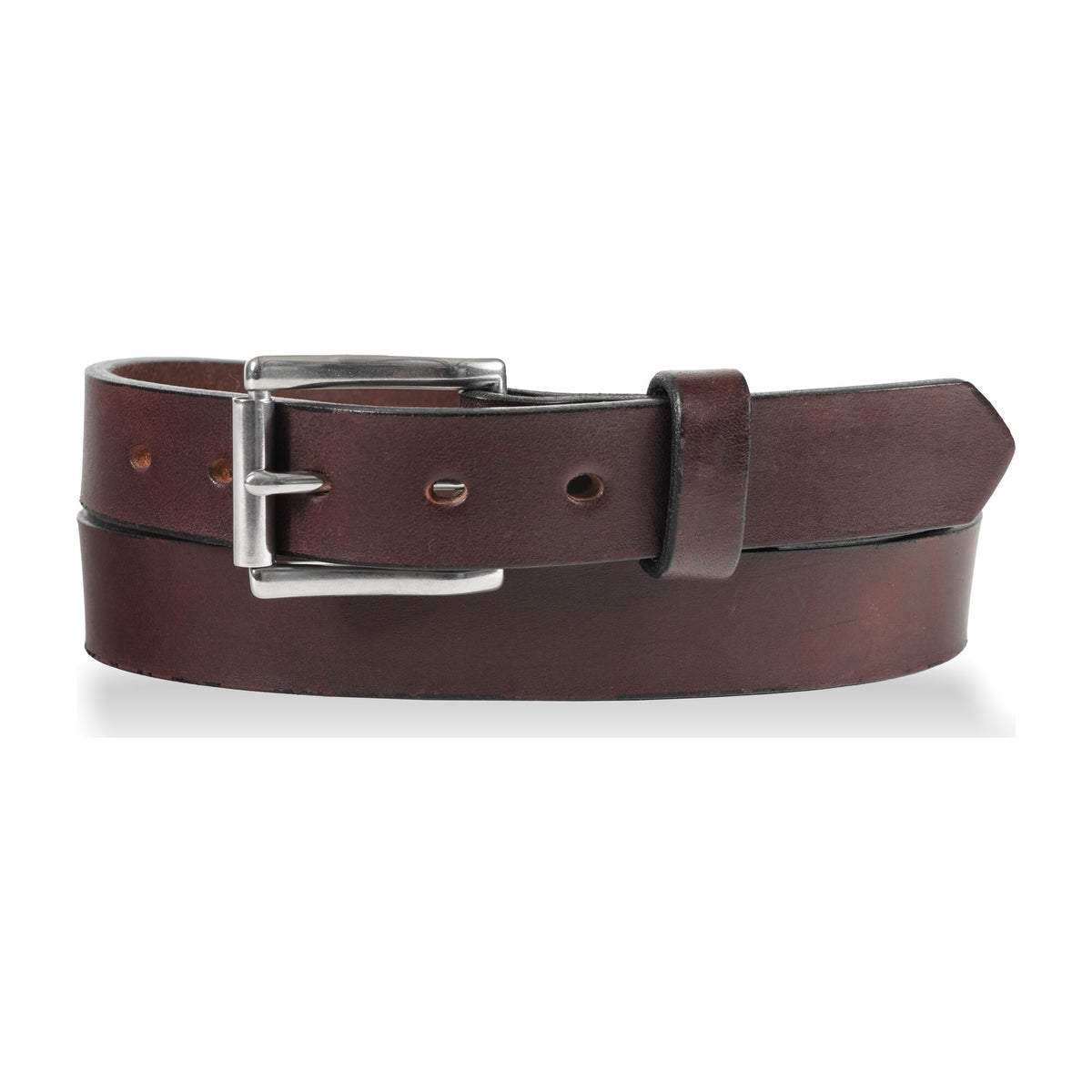 1 1/4" Full Grain Leather Heavy Duty Work/Casual Jean Belt — Dark Brown — YourTack