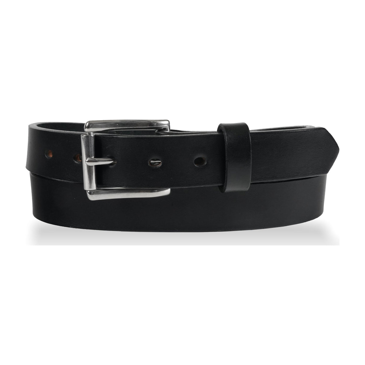 1 1/4" Full Grain Leather Heavy Duty Work/Casual Jean Belt — Black — YourTack