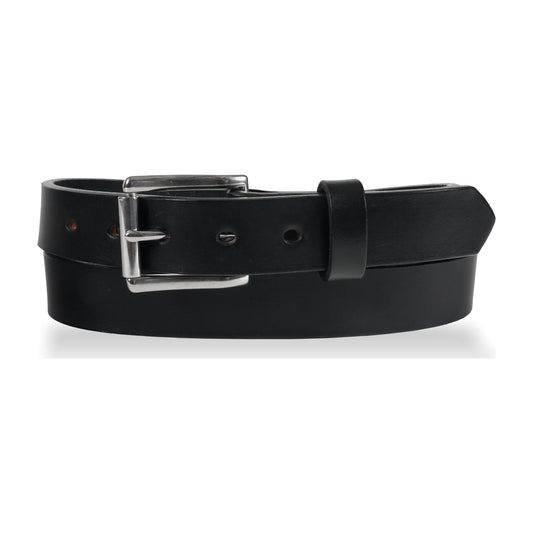 1 1/4" Full Grain Leather Heavy Duty Work/Casual Jean Belt — Black — YourTack