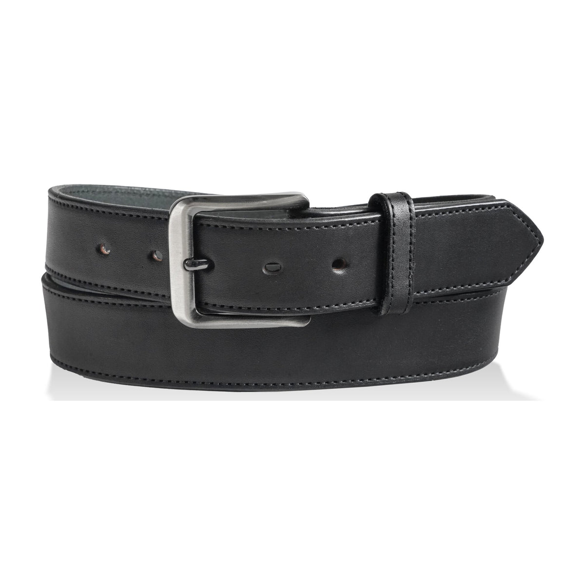 1 1/2" English Bridle Leather Dress Belt — Black — YourTack