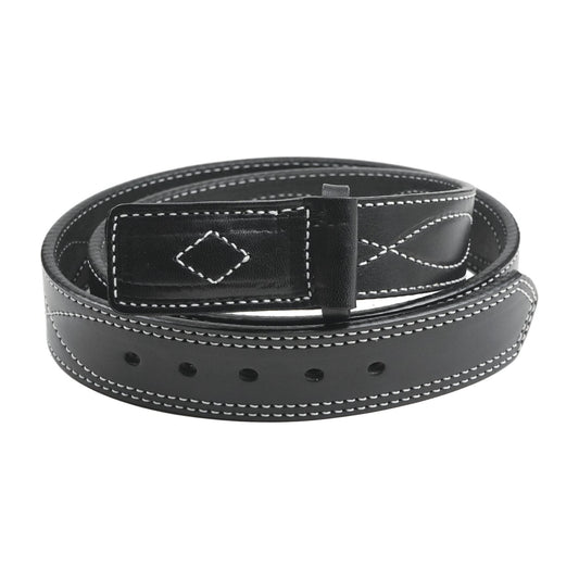 1 1/2" Figure 8 Stitching Men's Mechanics Style Leather Belt