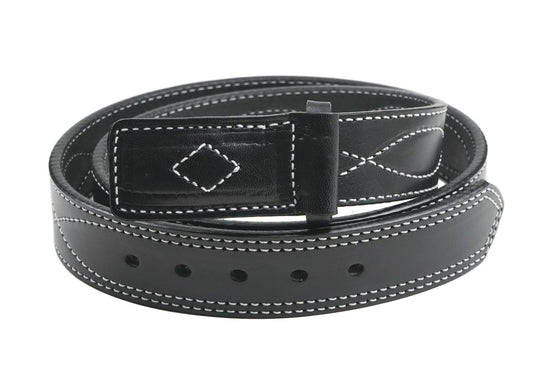 1 1/2" Figure 8 Stitching Men's Mechanics Style Leather Belt - YourTack