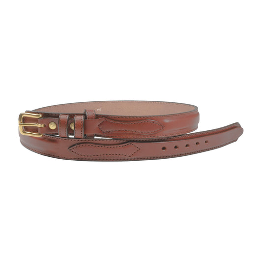 1 1/4" English Bridle Men's Ranger Leather Raised Dress Belt