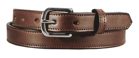 1" Stitched Harness Leather Belt - YourTack