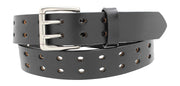 1 1/2" Double Prong Double Holes, Full Grain Leather Belt - YourTack
