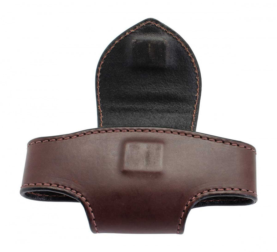 Horizontal Plain Leather Cell Phone Holster - YourTack