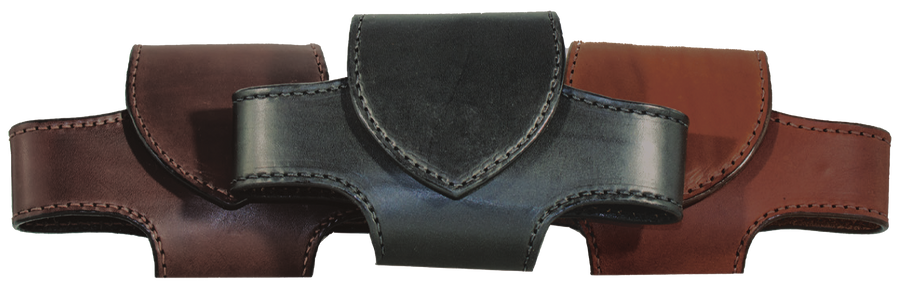 Horizontal Plain Leather Cell Phone Holster - YourTack