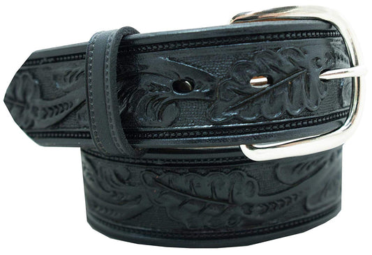 1 1/2" Oak Leaf Embossed Classic Western Casual Belt - YourTack