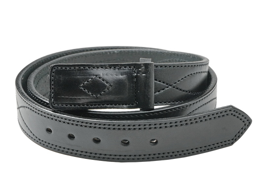 1 1/2" Figure 8 Stitching Men's Mechanics Style Leather Belt - YourTack