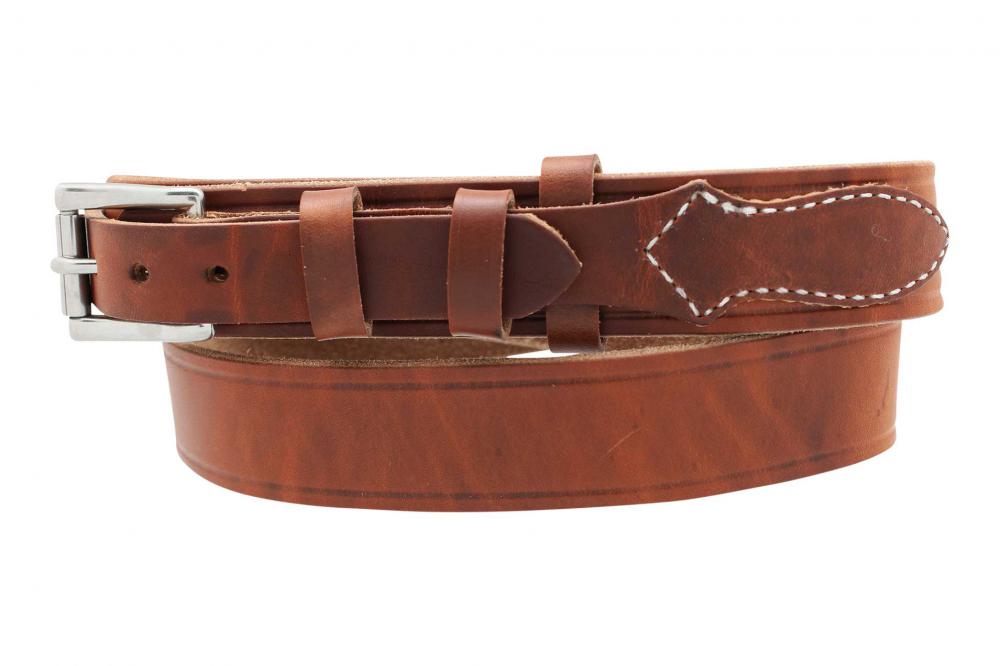 1 1/2" Men's Heavy Leather Ranger Belt - YourTack