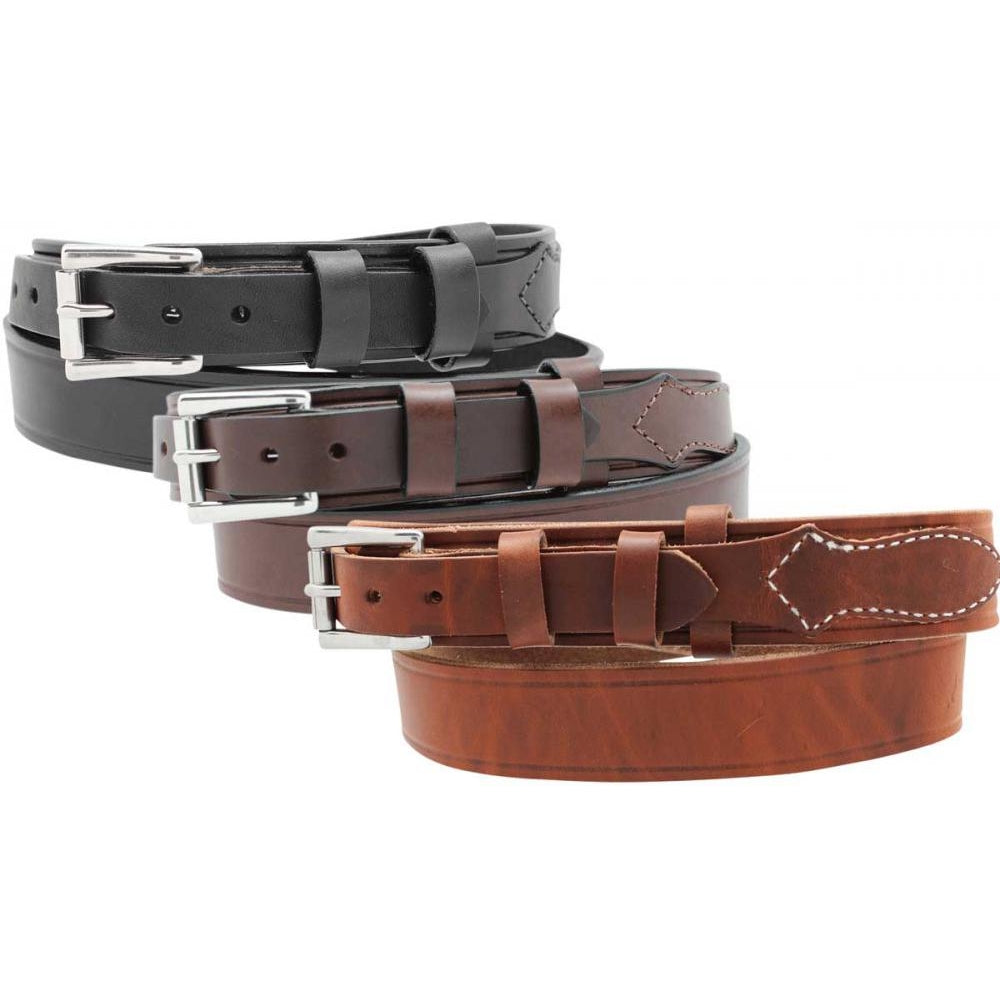 1 1/2" Men's Heavy Leather Ranger Belt - YourTack